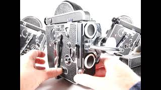 Paillard Bolex H16 REX Reflex Camera With Kern Switar 25mm f14 RX Lens [upl. by Otir]