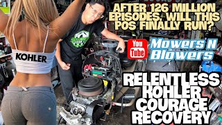 CRAFTSMAN YS4500 LAWN TRACTOR REPOWER PROJECT KOHLER COURAGE 19HP ENGINE CARBURETOR SWAP REPLACEMENT [upl. by Eliathan605]