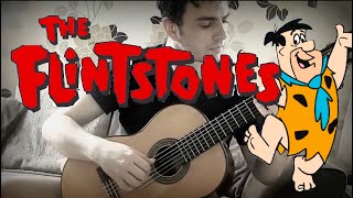 The Flintstones Theme on Acoustic Guitar  GuitarGamer Fabio Lima [upl. by Kletter]