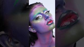 random color makeups are back tried ​⁠brynnemarieeee ‘s pencil method this time creativemakeup [upl. by Gardell628]