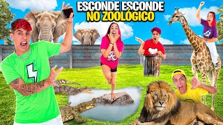 ESCONDE ESCONDE DENTRO DE UM ZOOLÓGICO deu ruim [upl. by Ssac]