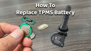 How To Replace TPMS Battery  tire pressure sensor battery replacement [upl. by Atahs159]