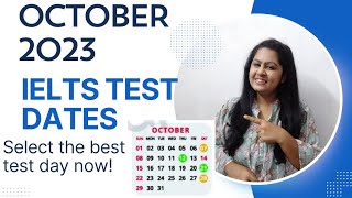 BEST IELTS TEST DATES OCTOBER 2023 BOOK YOUR TEST NOW [upl. by Tezile962]