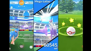 Pokemon Go ポケモンGo Mega Latias Raid メガ ラティアス レイド イロチ LatiasShiny [upl. by Gan]