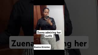 Zuena the wife of Bebe Cool admiring her outfit [upl. by Dolphin110]