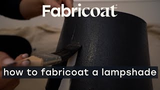 How to Upcycle a Lampshade With Fabricoat Fabric Paint [upl. by Barney]