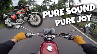 HONDA CB750 The World First Superbike PURE SOUND amp TEST RIDE  Indonesia Motovlog 51 [upl. by Ecyle]