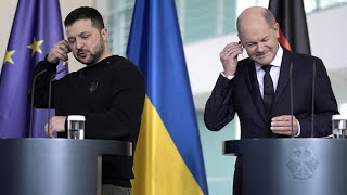 Berliner UkraineKonferenz Scholz ist für quotstärkere freiere europäischequot Ukraine [upl. by Sherborn]