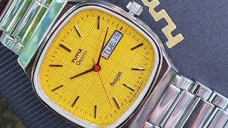 HMT Project Sangam Watch Limited Edition of 300 Watch Yellow checkered Dial [upl. by Stichter]