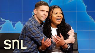 Weekend Update Punkie Johnson and Mikey Day on Their 2023 Oscars Predictions  SNL [upl. by Tuesday417]