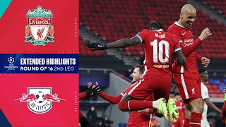 Liverpool vs RB Leipzig Extended Highlights  UCL on CBS Sports [upl. by Jea]