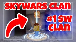 this is the new BEST SKYWARS clan  Roblox BedWars [upl. by Cherye61]