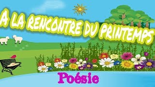 Poésie🌷🌼A la rencontre du printemps de Maurice Carême🌷🌼 [upl. by Lidaa]