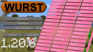 DOWNLOAD WURST Hacked Client  1206  Minecraft Java Edition [upl. by Nednerb]