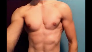 Teen 16yo bodybuilder flexing ripped muscle  read description [upl. by Qifar325]