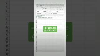 Auto Numbering using simple trick exceltips learnexcel advanceexcel dailytricks [upl. by Aiciles]