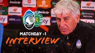 UEL MD5  AtalantaSporting  Gian Piero Gasperini quotSporting squadra di valorequot  EN SUBs [upl. by Ytsirt227]