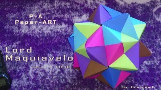 Lord Maquiavelo   Origami  Kusudama [upl. by Boleslaw]