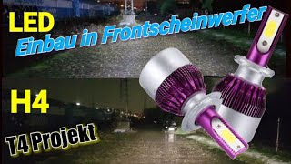 LED in Frontscheinwerfer einbauen T4 Projekt Frontscheinwerfer umrüsten [upl. by Afrikah]