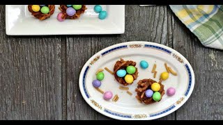 Birds Nest Cookies  Cute Easter Dessert Idea [upl. by Ainnat965]