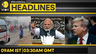 JampK PM Modi in Srinagar today  Hacked Trump material sent to Biden camp  WION Headlines [upl. by Yadnus]