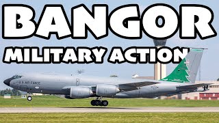 Incredible Military action The BEST of Bangor Airport BGRKBGR [upl. by Nnaeoj]