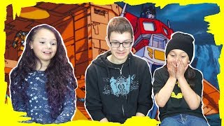 Kids REACT to The Transformers The Movie 1986 Trailer [upl. by Adlemi941]