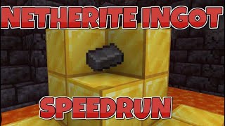 Netherite Ingot Speedrun World Record [upl. by Aillicec]