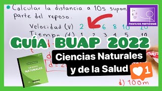 ✅GUÍA ADMISIÓN BUAP 2022  CIENCIAS NATURALES y de la SALUD [upl. by Asoramla]