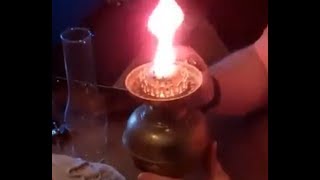 Double Wick Brass Oil Lamp [upl. by Romeo597]