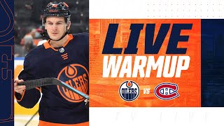 ARCHIVE  PreGame Warmup  Oilers vs Canadiens [upl. by Yeta]