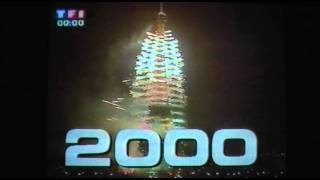 Passage an 2000 sur TF1  New Years Eve 2000 Paris [upl. by Ayrolg920]