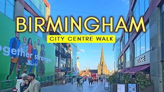 Birmingham United Kingdom 4K  Walking Tour of Birmingham City Centre Downtown Birmingham [upl. by Mabel688]