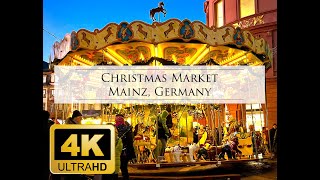 Christmas Market Mainz Germany  Weihnachtsmarkt Mainz Domplatz 2022 [upl. by Airbmac]