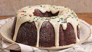 Gingerbread Bundt Cake with Cream Cheese Frosting  Ep 1312 [upl. by Mellar539]