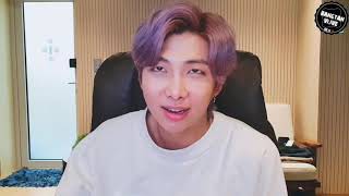 EngIndo Sub BTS Namjoon VLive  20200310  Namjuns 7 Behind 😂 [upl. by Ahsie892]