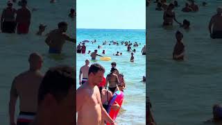 Kalamaki Beach Greece  Wind and Waves Love 🏊💦greece greecebeach holiday [upl. by Marris]