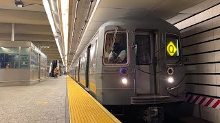 Train Horn R68 Half Diamond Q Train To Coney Island Departing 96 Street 2 Avenue [upl. by Raffaello]