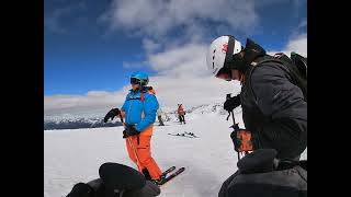 Skiing the Red run S6 at Sportgastein in March 2023 [upl. by Leeban]