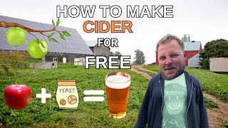 how to make cider for almost free offgridliving offgrid offgridlife homestead farm farmlife [upl. by Uahc]