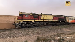 La DH365 EMD GT26CW2 en tête du TLR301 entre à Oujda croisement avec la DI510 en manœuvre [upl. by Notsyrb56]