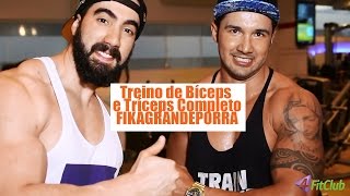 Treino de Bíceps e Tríceps Completo  FIKAGRANDEPORRA [upl. by Ravilob]