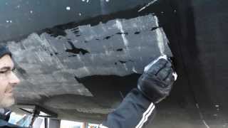 Removing antifouling from a Hanse 370e with Paint and Glue remover from KMI Green Products [upl. by Jopa]