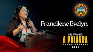 Ministrando a Palavra  FRANCILENE EVELYN  Rhema Antares 2024 [upl. by Adnohs]