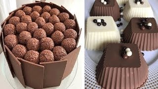 Most Satisfying Chocolate Cake Decorating Tutorials  Top 10 Easy Chocolate Cake Decorating Ideas [upl. by Armat]