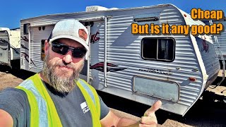 I Bought This Toy Hauler RV from Auction Super Cheap [upl. by Shishko569]