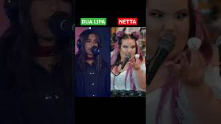 DUA LIPA vs NETTA  TOY live performance shorts [upl. by Eelarak836]