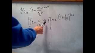 MATEMÁTICAS 2º BACHILLERATOANÁLISIS Límites con indeterminaciones quot1 elevado a infinitoquot 1 [upl. by Ettenwad834]