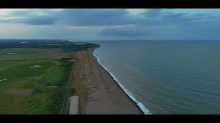 DJI Mini 4 Pro Flight  Aldeburgh Suffolk Sunset July 2024 [upl. by Reffinnej]