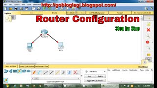 Router configuration step by step  Cisco Packet Tracer basic [upl. by Naujit]